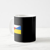 Mug Drapeau Biélorussie Ukraine Fierté biélorusse ukra (Devant gauche)