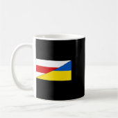Mug Drapeau Biélorussie Ukraine Fierté biélorusse ukra (Gauche)