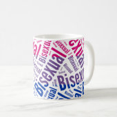 MUG DRAPEAU BISEXUEL DE MOTIF DE MOT - .PNG (Devant droit)