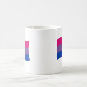 MUG DRAPEAU BISEXUEL EN TRAIN DE FLOTTER (Centre)