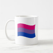 MUG DRAPEAU BISEXUEL EN TRAIN DE FLOTTER (Gauche)
