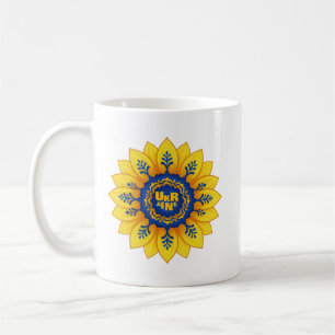 Mug Drapeau bleu jaune tournesol Stand with Ukraine