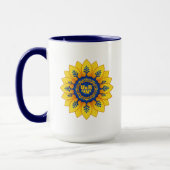 Mug Drapeau bleu jaune tournesol Stand with Ukraine (Gauche)