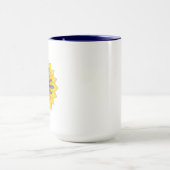Mug Drapeau bleu jaune tournesol Stand with Ukraine (Centre)