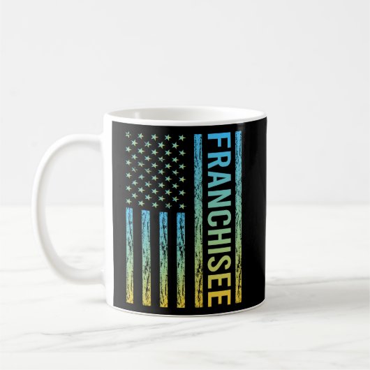 Mug Drapeau bleu jaune USA - Franchisee (Gauche)