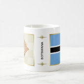 Mug Drapeau Botswana + Musique de carte (Centre)