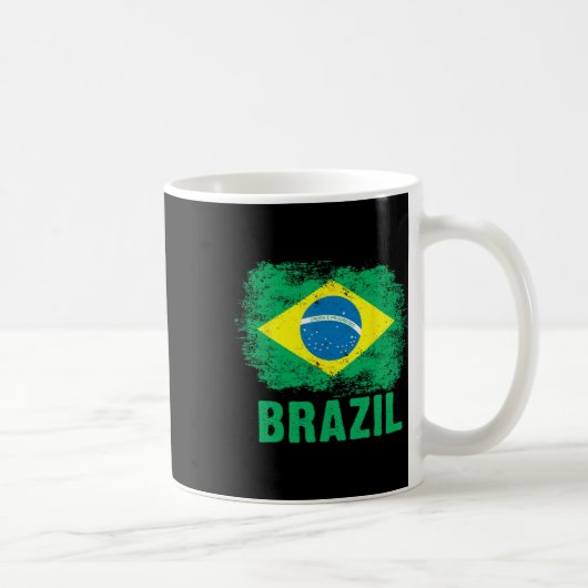 Mug Drapeau brésilien de Footll brésilien (Droite)