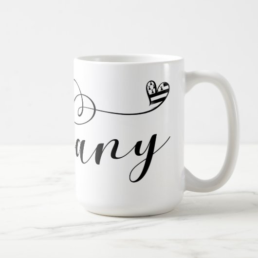 Mug Drapeau breton en coeur, Breton (Droite)