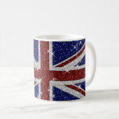 Mug Drapeau brillant d'Union Jack d'étincelle de (Devant droit)