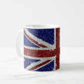 Mug Drapeau brillant d'Union Jack d'étincelle de (Devant gauche)