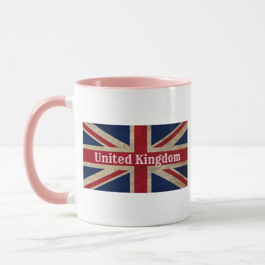 Mug Drapeau britannique en détresse (Gauche)