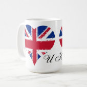 Mug Drapeau britannique I Heart England (Devant gauche)