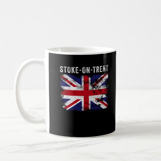 Mug Drapeau britannique Stoke-On-Trent Angleterre Souv (Gauche)