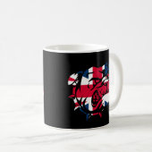 Mug Drapeau Bulldog Union Jack (Devant droit)