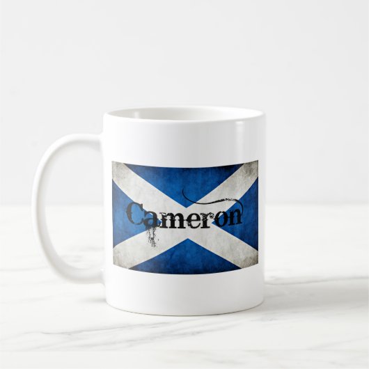 Mug drapeau cameron grunge (Gauche)