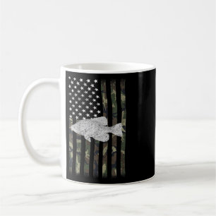 Mug Drapeau Camo pour la pêche au Crappie (sur l'arriè