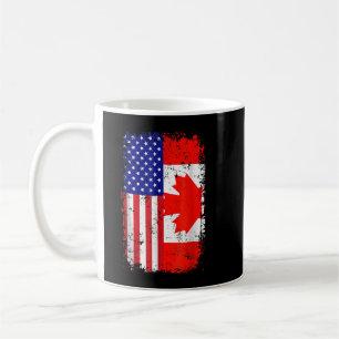 Mug Drapeau canadien américain Amérique Canada Patriot