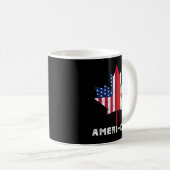 Mug Drapeau canadien américain Amérique Canada Patriot (Devant droit)