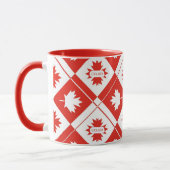 Mug Drapeau canadien avec feuilles d'érable (Gauche)