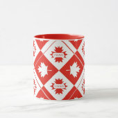 Mug Drapeau canadien avec feuilles d'érable (Centre)