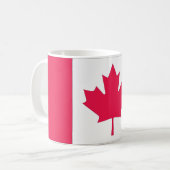 Mug Drapeau canadien de classique de feuille d'érable (Devant gauche)