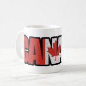Mug Drapeau canadien de feuille d'érable (Devant gauche)
