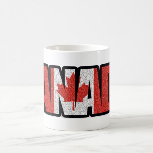 Mug Drapeau canadien de feuille d'érable (Centre)