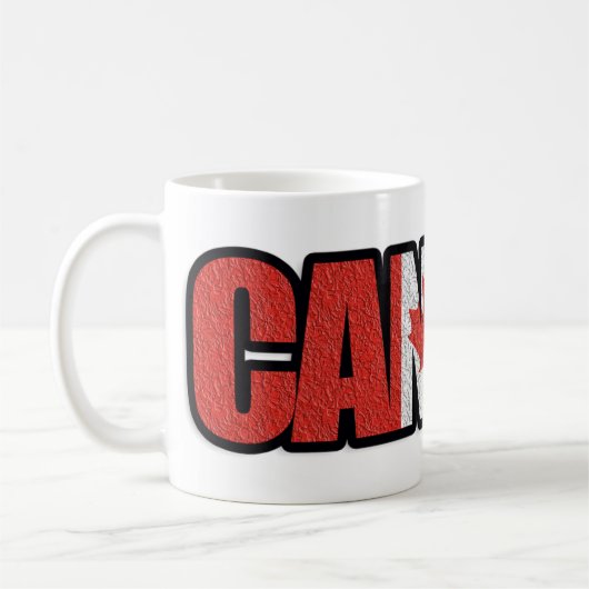 Mug Drapeau canadien de feuille d'érable (Gauche)