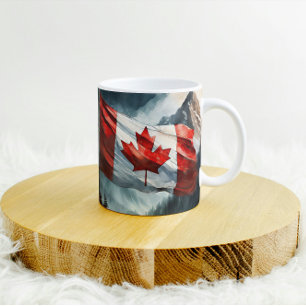 Mug Drapeau canadien des Rocheuses