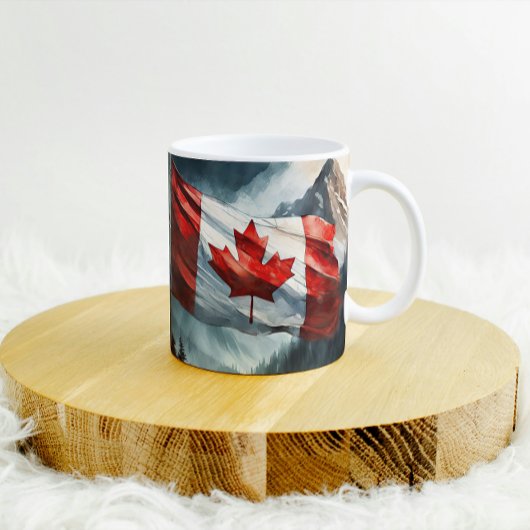 Mug Drapeau canadien des Rocheuses