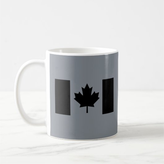 Mug Drapeau canadien en noir (Gauche)