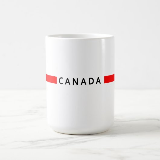Mug drapeau canadien minimaliste (Centre)