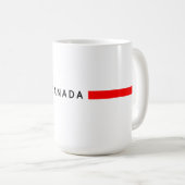 Mug drapeau canadien minimaliste (Devant droit)