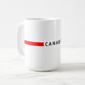 Mug drapeau canadien minimaliste (Devant gauche)