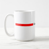 Mug drapeau canadien minimaliste (Gauche)