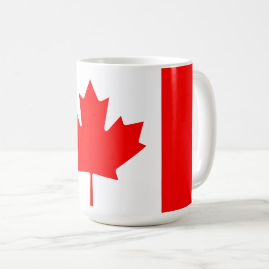 Mug Drapeau canadien Patriotique de feuille d'érable r (Devant droit)