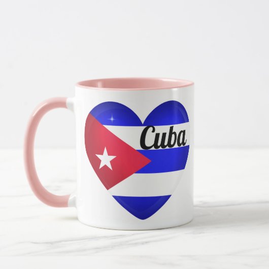 Mug Drapeau cardiaque cubain (Gauche)