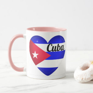Mug Drapeau cardiaque cubain