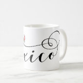 Mug Drapeau cardiaque du Mexique, Mexicanos (Devant droit)