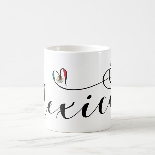 Mug Drapeau cardiaque du Mexique, Mexicanos (Centre)