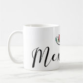 Mug Drapeau cardiaque du Mexique, Mexicanos (Gauche)