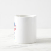 Mug Drapeau cardiaque du Royaume-Uni (Centre)
