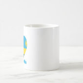Mug Drapeau cardiaque du Rwanda (Centre)