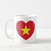 Mug Drapeau cardiaque du Vietnam (Gauche)