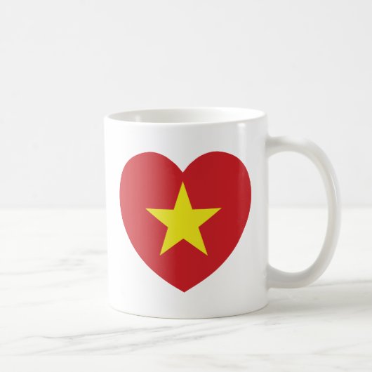Mug Drapeau cardiaque du Vietnam (Droite)