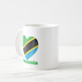 Mug Drapeau cardiaque en Tanzanie (Devant gauche)