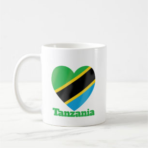 Mug Drapeau cardiaque en Tanzanie