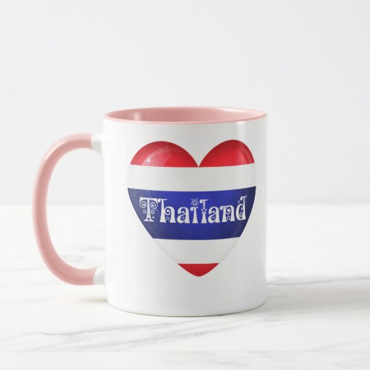 Mug Drapeau cardiaque en Thaïlande (Gauche)