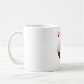 Mug Drapeau cardiaque polonais (Gauche)
