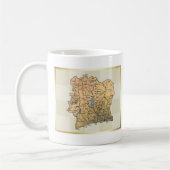 Mug Drapeau + Carte de la Côte d'Ivoire (Gauche)